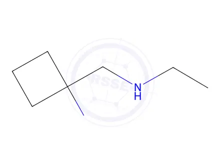 Chemical structure of 1-[(ethylamino)methyl]cyclobutan-1-amine