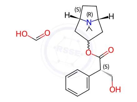 Chemical structure of (S)-(1R,3r,5S)-8-Isopropyl-8-azabicyclo[3.2.1]octan-3-yl 3-Hydroxy-2-phenylpropanoate