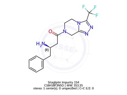 Chemical structure of Sitagliptin Impurity 154