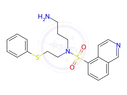 Chemical structure of N-(3-Aminopropyl)-N-(2-(phenylthio)ethyl)isoquinoline-5-sulfonamide