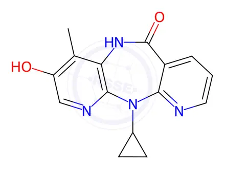 Chemical structure of Nevirapine Impurity 9 (3-Hydroxy Nevirapine)