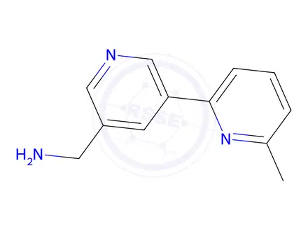 Chemical structure of (6-Methyl-[2,3'-bipyridin]-5'-yl)methanamine