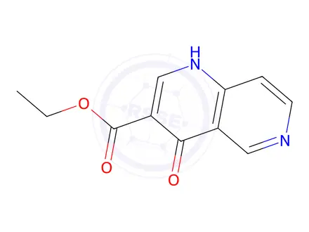 Chemical structure of 4-oxo-1,4-dihydro-[1,6]naphthyridine-3-carboxylic acid ethyl ester
