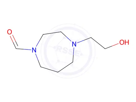 Chemical structure of 4-(2-Hydroxyethyl)-1,4-diazepane-1-carbaldehyde
