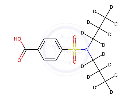 Chemical structure of Probenecid-D14 solution in methanol
