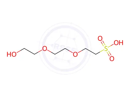 Chemical structure of Ethanesulfonic acid, 2-[2-(2-hydroxyethoxy)ethoxy]