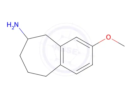 Chemical structure of 3-Methoxy-6,7,8,9-tetrahydro-5h-benzo[7]annulen-6-amine