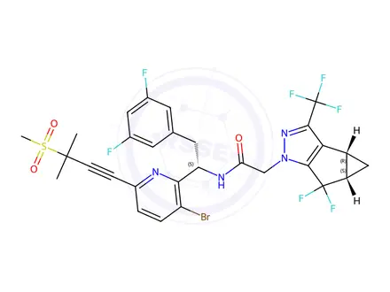 Chemical structure of Lenacapavir Impurity 12