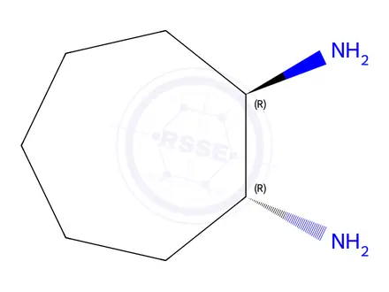 Chemical structure of 1,2-Cycloheptanediamine,(1R,2R)-(9CI)