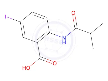 Chemical structure of 5-Iodo-2-isobutyramidobenzoic acid