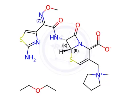 Chemical structure of Cefepime Hydrochloride Impurity 19