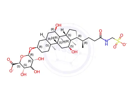 Chemical structure of Taurocholic Acid-3-O-Beta-glucuronide Dipotassium