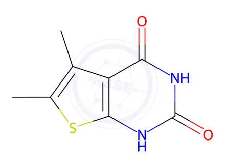 Chemical structure of 5,6-dimethylthieno[2,3-d]pyrimidine-2,4(1H,3H)-dione