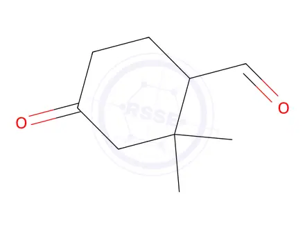 Chemical structure of Cyclohexanecarboxaldehyde, 2,2-dimethyl-4-oxo-(9CI)