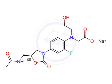 Chemical structure of Linezolid Impurity 53