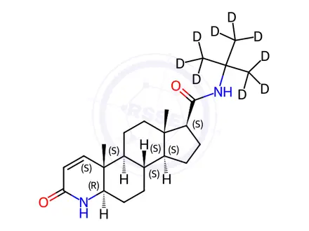 Chemical structure of Finasteride-d9