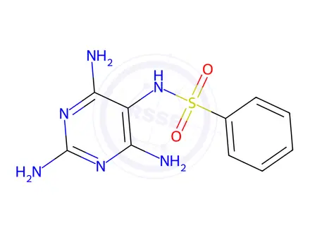 Chemical structure of N-(2,4,6-Triaminopyrimidin-5-yl)benzenesulfonamide