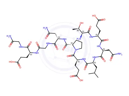 Chemical structure of FSH RECEPTOR-BINDING INHIBITOR FRAGMENT (BI-10)