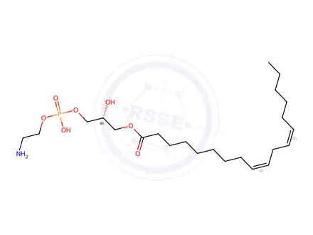 Chemical structure of (2R)-3-(((2-Aminoethoxy)(hydroxy)phosphoryl)oxy)-2-hydroxypropyl (9Z,12Z)-octadeca-9,12-dienoate