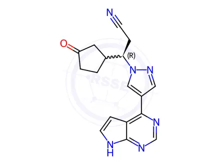 Chemical structure of 3-keto cyclopentyl Ruxolitinib