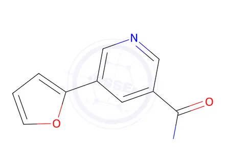 Chemical structure of 5-(Furan-2-yl)nicotinamide