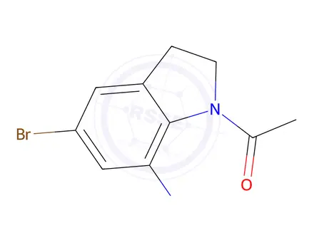Chemical structure of 1-(7-Amino-5-bromoindolin-1-yl)ethanone