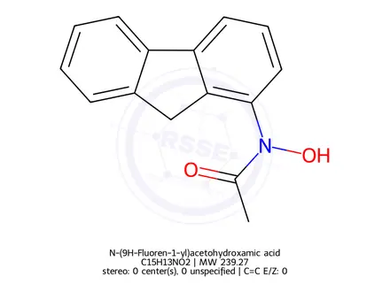 Chemical structure of N-(9H-Fluoren-1-yl)acetohydroxamic acid