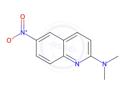 Chemical structure of N,N-dimethyl-6-nitroquinolin-2-amine