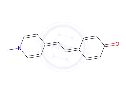 Chemical structure of 4-[2-(1-methyl-1,4-dihydropyridin-4-ylidene)ethylidene]cyclohexa-2,5-dien-1-one