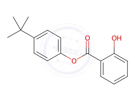 Chemical structure of 4-tert-Butylphenyl salicylate