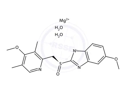 Chemical structure of Esomeprazole Magnesium Dihydrate