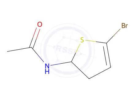 Chemical structure of N-(5-Bromo-2,3-dihydrothiophen-2-yl)acetamide