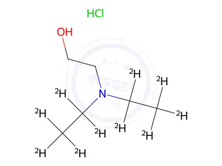 Chemical structure of 2-Diethylaminoethanol-d