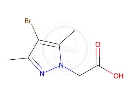Chemical structure of (4-Bromo-3,5-dimethyl-pyrazol-1-yl)-acetic acid