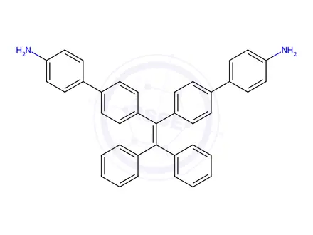 Chemical structure of 1,1-diphenyl-2,2-di(4-Aminobiphenyl)ethylene