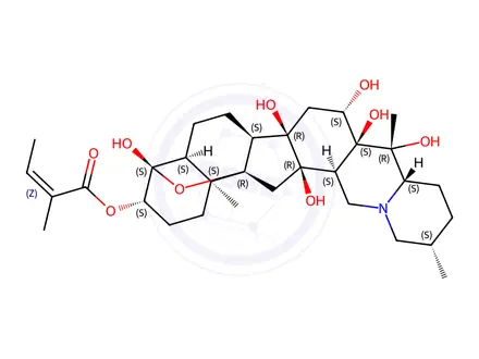 Chemical structure of Cevadine