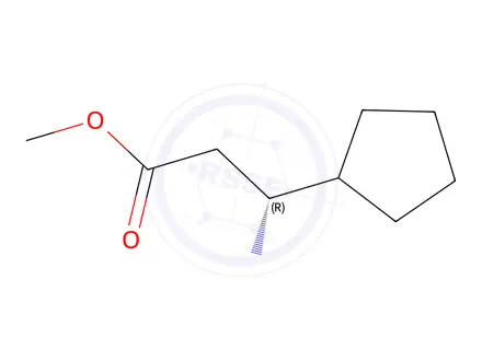 Chemical structure of (R)-3-Amino-3-cyclopentylpropanoic acid