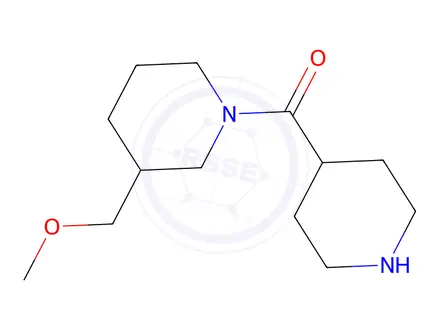 Chemical structure of 3-(methoxymethyl)-1-(piperidine-4-carbonyl)piperidine