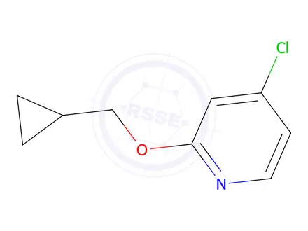 Chemical structure of 4-Chloro-2-(cyclopropylmethoxy)pyridine