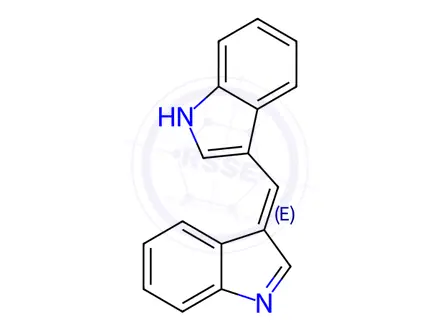 Chemical structure of (Z)-3-((3H-indol-3-ylidene)methyl)-1H-indole