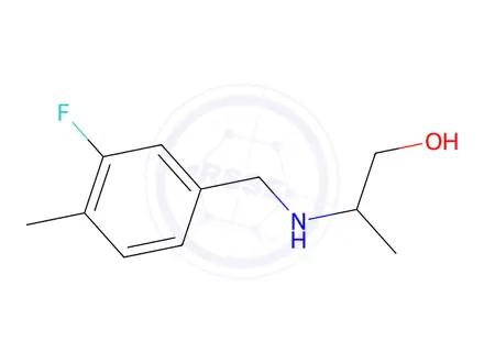 Chemical structure of 2-((3-Fluoro-4-methylbenzyl)amino)propan-1-ol