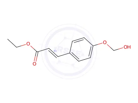 Chemical structure of ethyl hydroxymethoxycinnamate