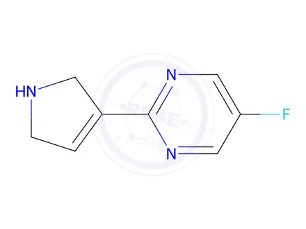 Chemical structure of 2-(2,5-Dihydro-1H-pyrrol-3-yl)-5-fluoropyrimidine