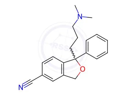 Chemical structure of Escitalopram oxalate EP Impurity L
