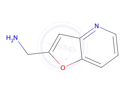 Chemical structure of Furo[3,2-b]pyridine-2-methanamine(9CI)