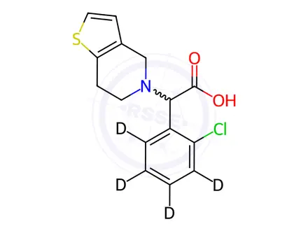 Chemical structure of rac-Clopidogrel EP Impurity A-D4