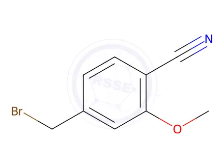 Chemical structure of 4-(bromomethyl)-2-methoxybenzonitrile