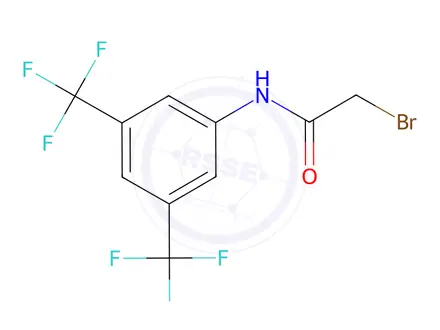 Chemical structure of N-(3,5-bis(trifluoromethyl)phenyl)-2-bromoacetamide