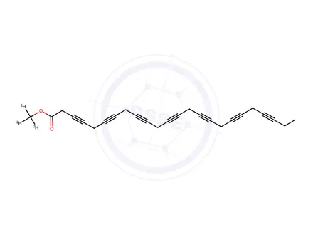 Chemical structure of 3,6,9,12,15,18,21-Tetracosaheptaynoic Acid Methyl-d3 Ester