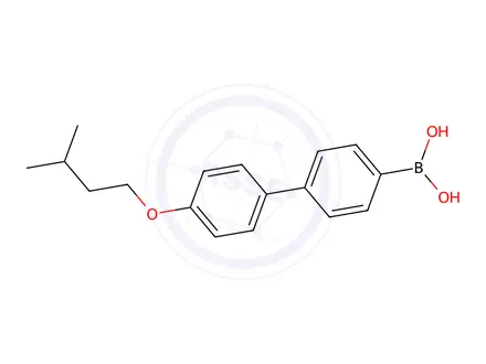 Chemical structure of (4'-(Isopentyloxy)-[1,1'-biphenyl]-4-yl)boronic acid